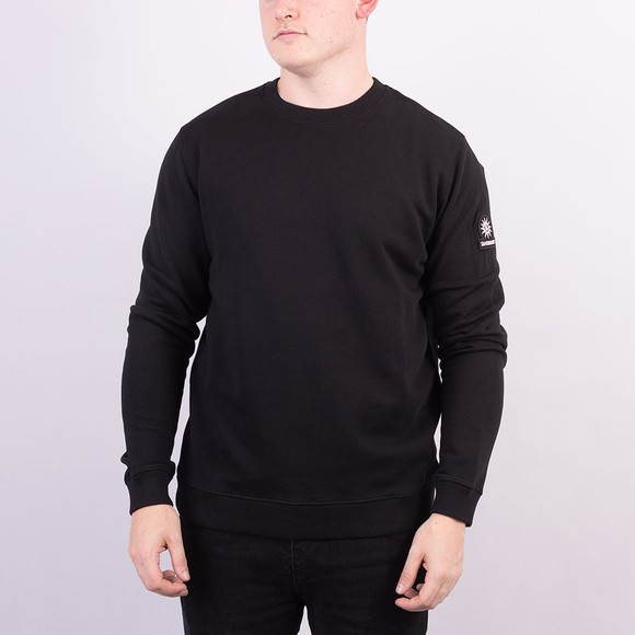 Sandbanks Mens Black Logo Badge Sweatshirt main image