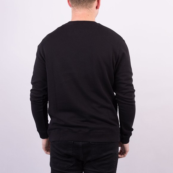 Sandbanks Mens Black Logo Badge Sweatshirt main image