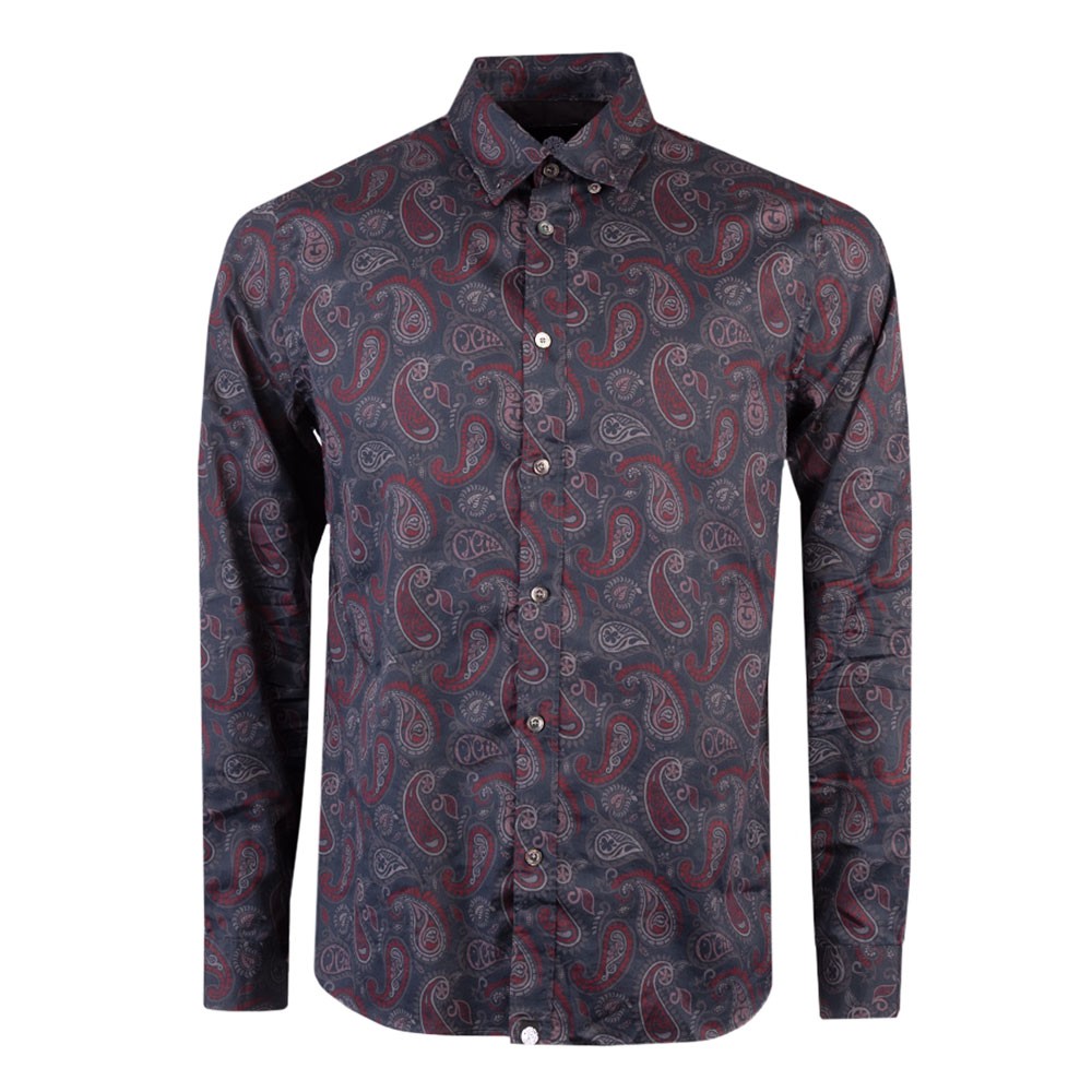 Mens Red Hamilton Paisley Shirt