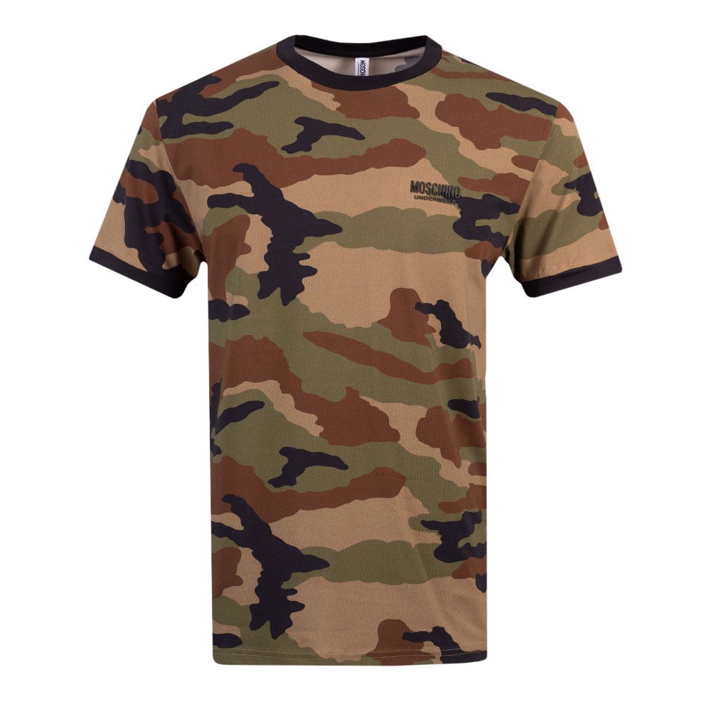 Chest Logo Camo T Shirt