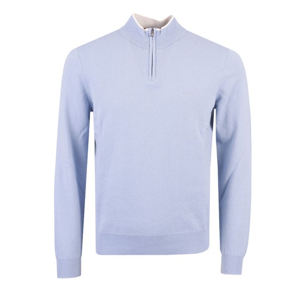BOSS Mens Blue Barlo-L Half Zip Jumper main image
