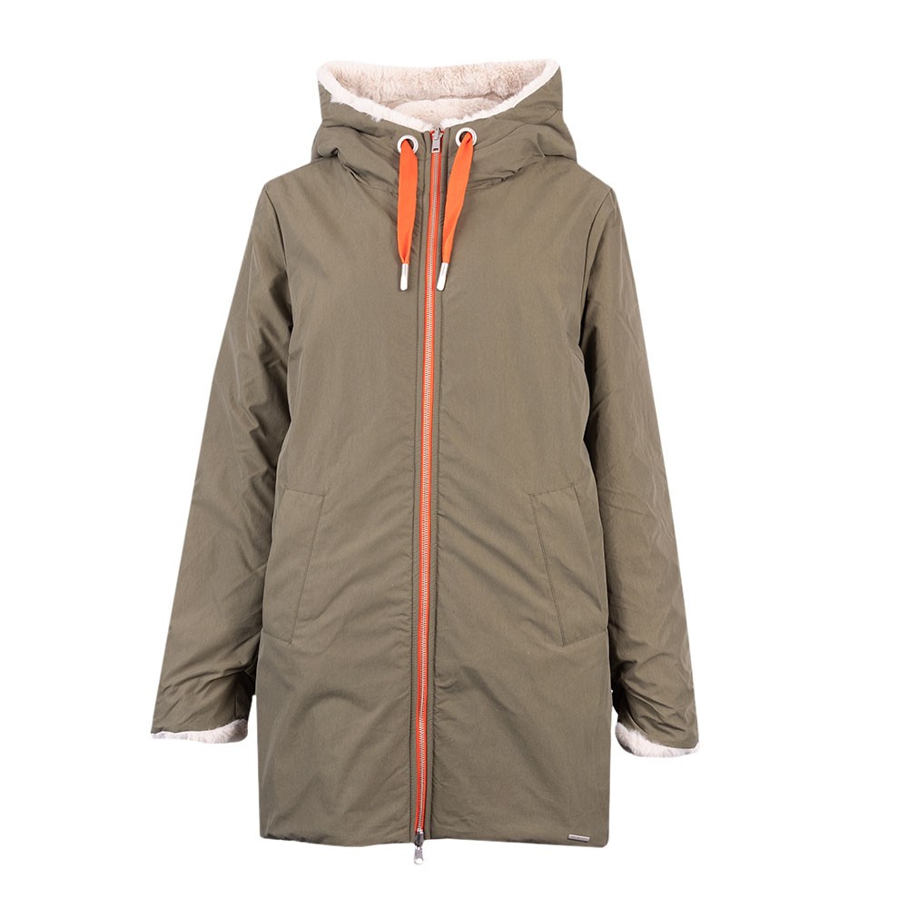 Rino & Pelle Welda Hooded Coat - Morel main image 1