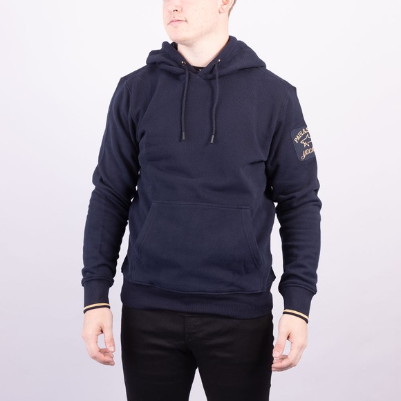 Paul & Shark Mens Blue Econyl Overhead Hoody main image