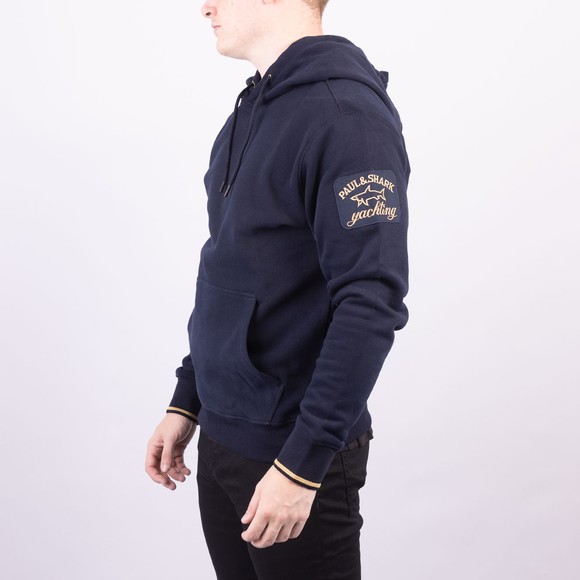 Paul & Shark Mens Blue Econyl Overhead Hoody main image
