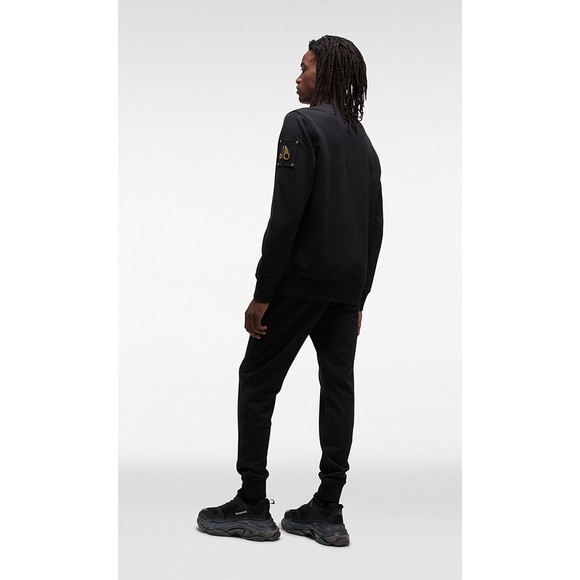 Moose Knuckles Mens Black Snyder Crew Sweatshirt main image