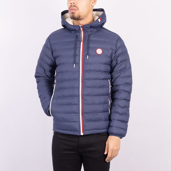 Pretty Green Mens Blue Tilby Quilted Jacket main image