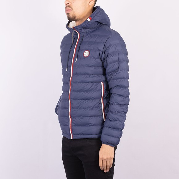 Pretty Green Mens Blue Tilby Quilted Jacket main image