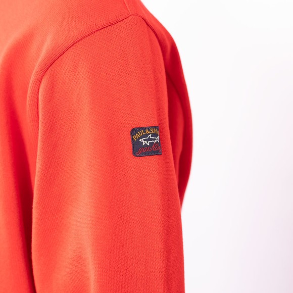 Paul & Shark Mens Red Cotton Half Zip Jumper #2