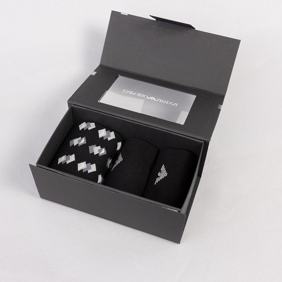 Emporio Armani 3 Pack Sock Box Set Oxygen Clothing