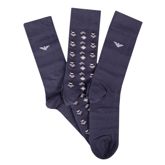 Emporio Armani 3 Pack Sock Box Set Oxygen Clothing