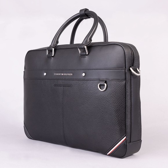 Tommy Hilfiger Mens Black Central Slim Computer Bag main image