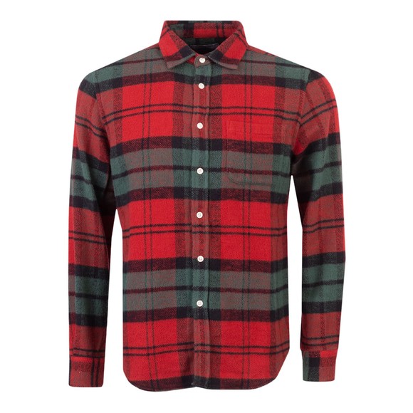 Portuguese Flannel Mens Red Lars Check Shirt main image