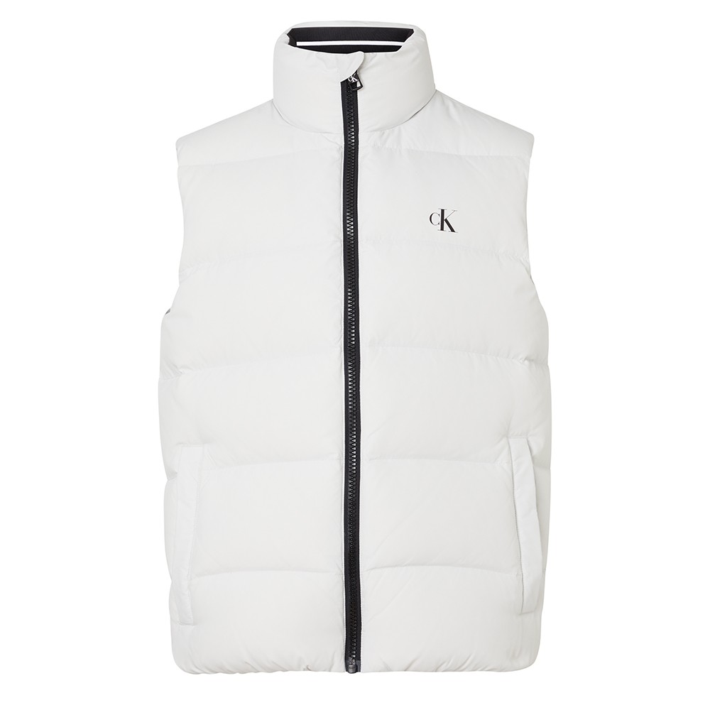 Calvin klein white puffer vest clearance