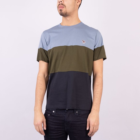 PS Paul Smith Mens Blue Block Colour T-Shirt #2