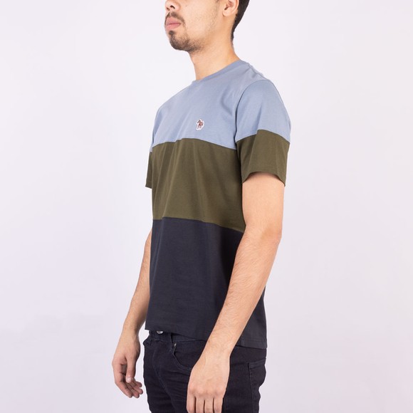 PS Paul Smith Mens Blue Block Colour T-Shirt #3