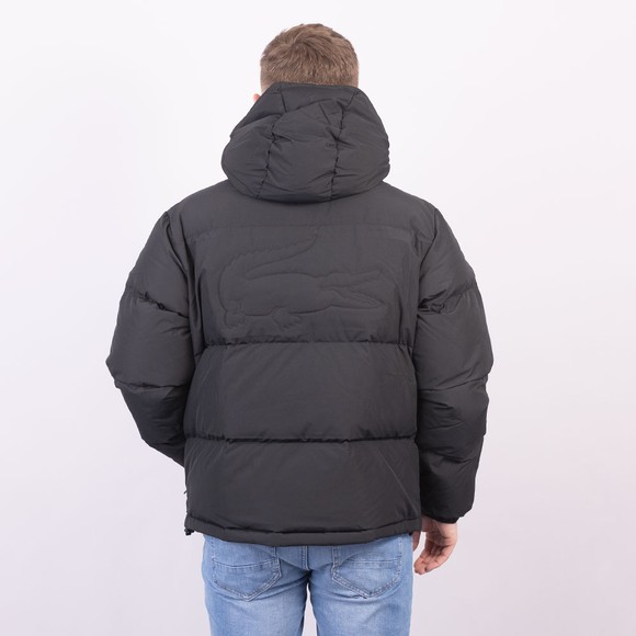 Lacoste Mens Black BH3522 Padded Jacket #4