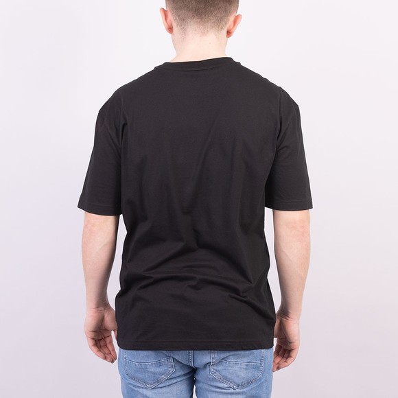BOSS Mens Black Athleisure Tee 1 Gold Logo T Shirt #4