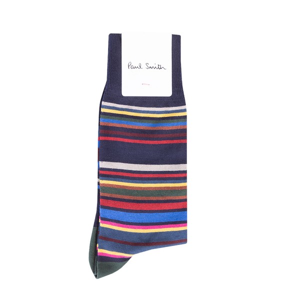 Paul Smith Mens Blue Yodel Stripe Sock #1