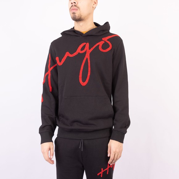 HUGO Mens Black Dokapi Hoody #2