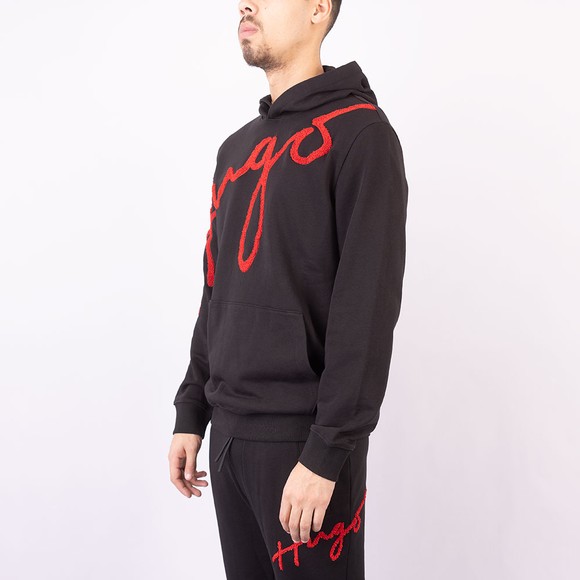 HUGO Mens Black Dokapi Hoody #3