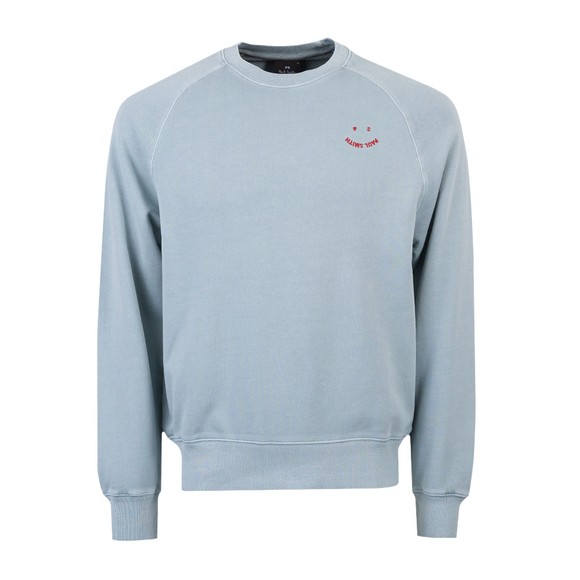 PS Paul Smith Mens Blue Happy Sweatshirt #1