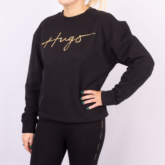 HUGO Womens Black Easy Sweatshirt main image