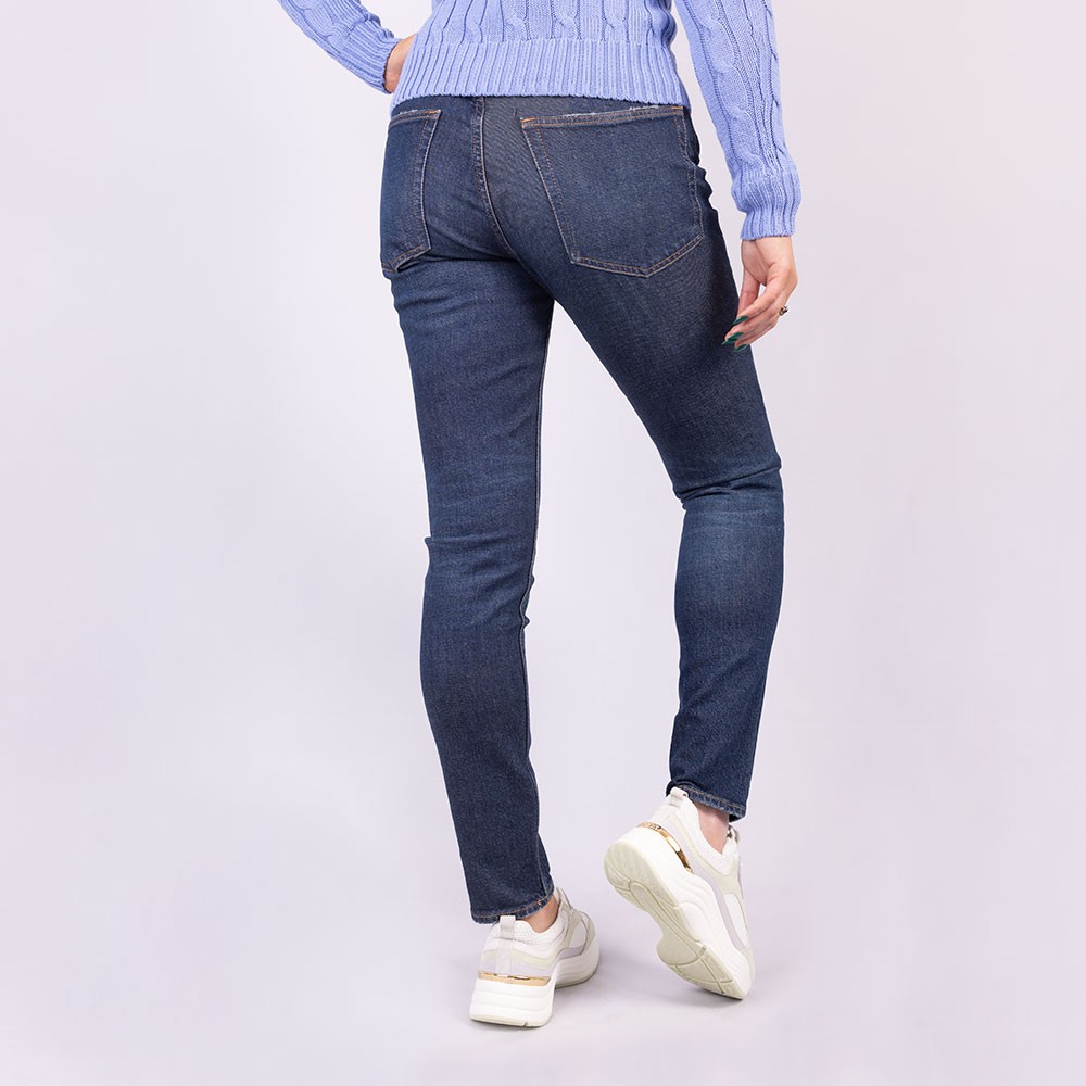 Ralph Lauren Women's Plus Denim Mid Rise Skinny Jeans Blue Size 20W