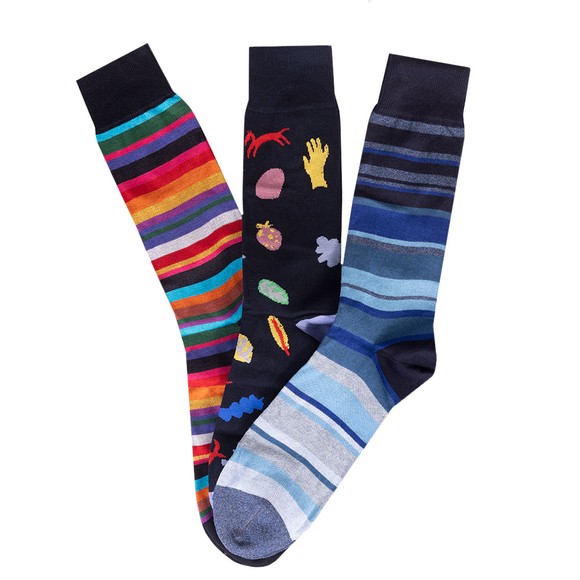 Paul Smith 3 Pack Boxed Socks Oxygen Clothing