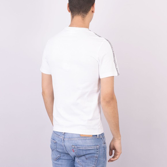 Lacoste Mens White TH5071 Taped T-Shirt main image