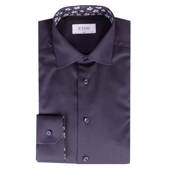 Eton Mens Blue Signature Twill Shirt #1