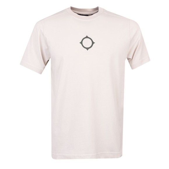 Ma.Strum Mens Grey Compass Print T Shirt #1