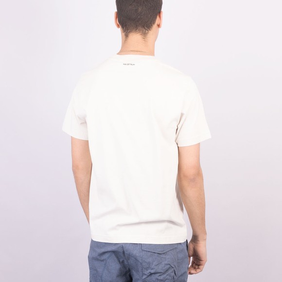 Ma.Strum Mens Grey Compass Print T Shirt #4