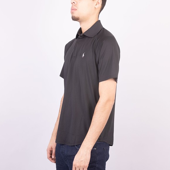 Polo Ralph Lauren Mens Black Custom Slim Fit Performance Polo Shirt main image