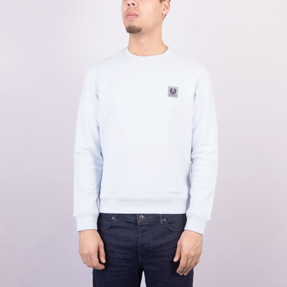 Belstaff Mens Blue Chest Logo Sweatshirt #2