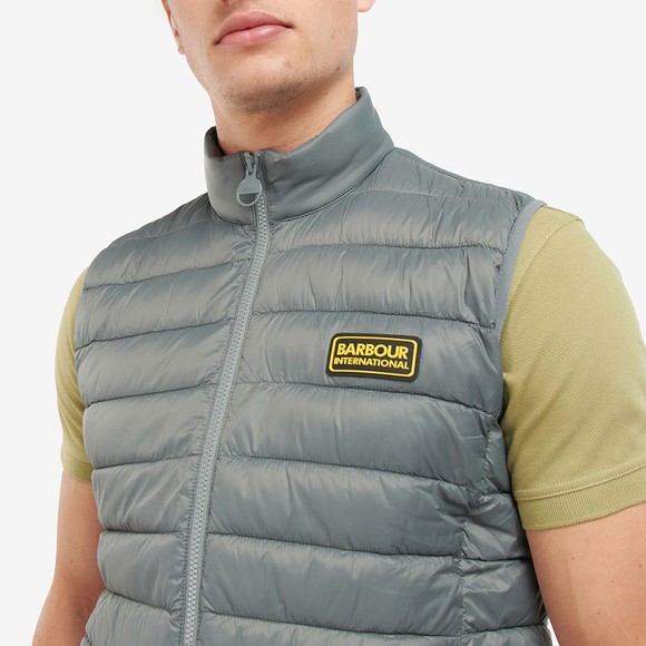 Barbour International Mens Grey Racer Reed Gilet main image