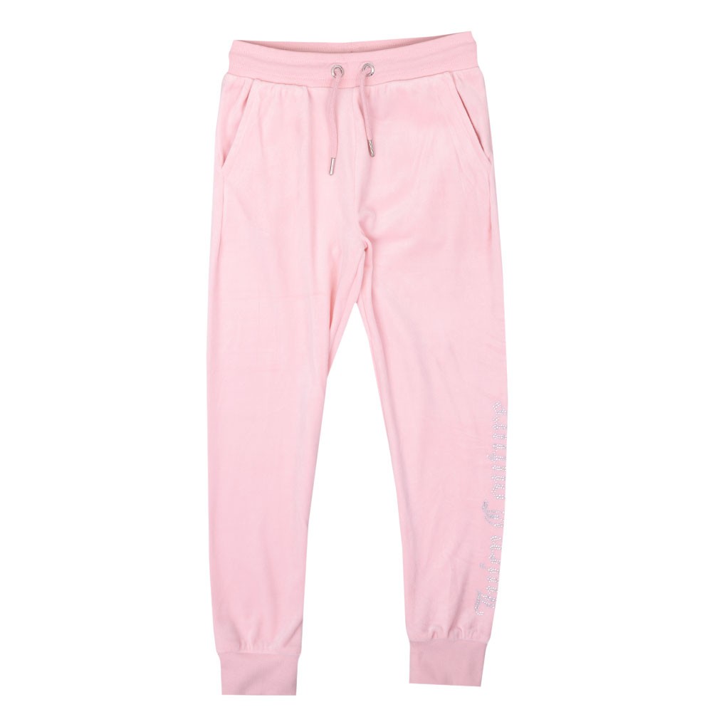 Diamante Velour Slim Jogger