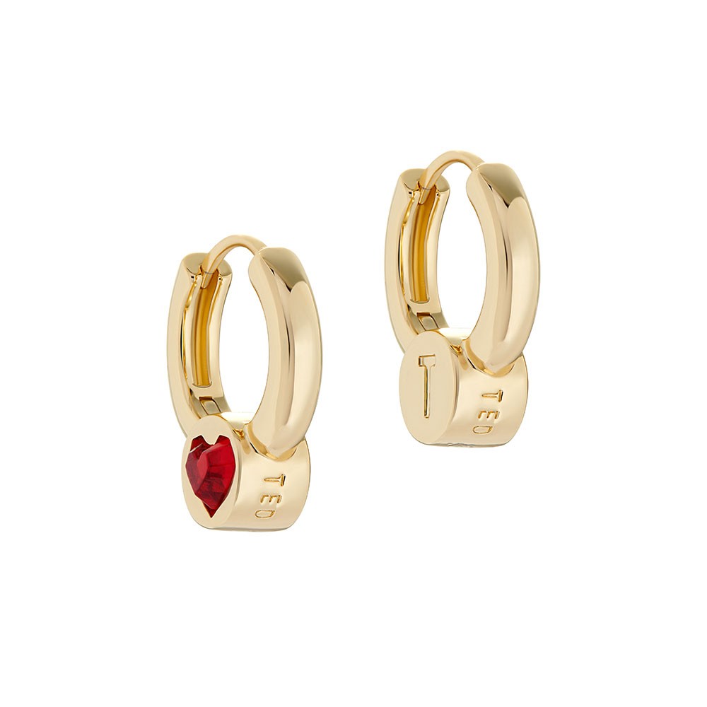 ted baker huggie heart earrings