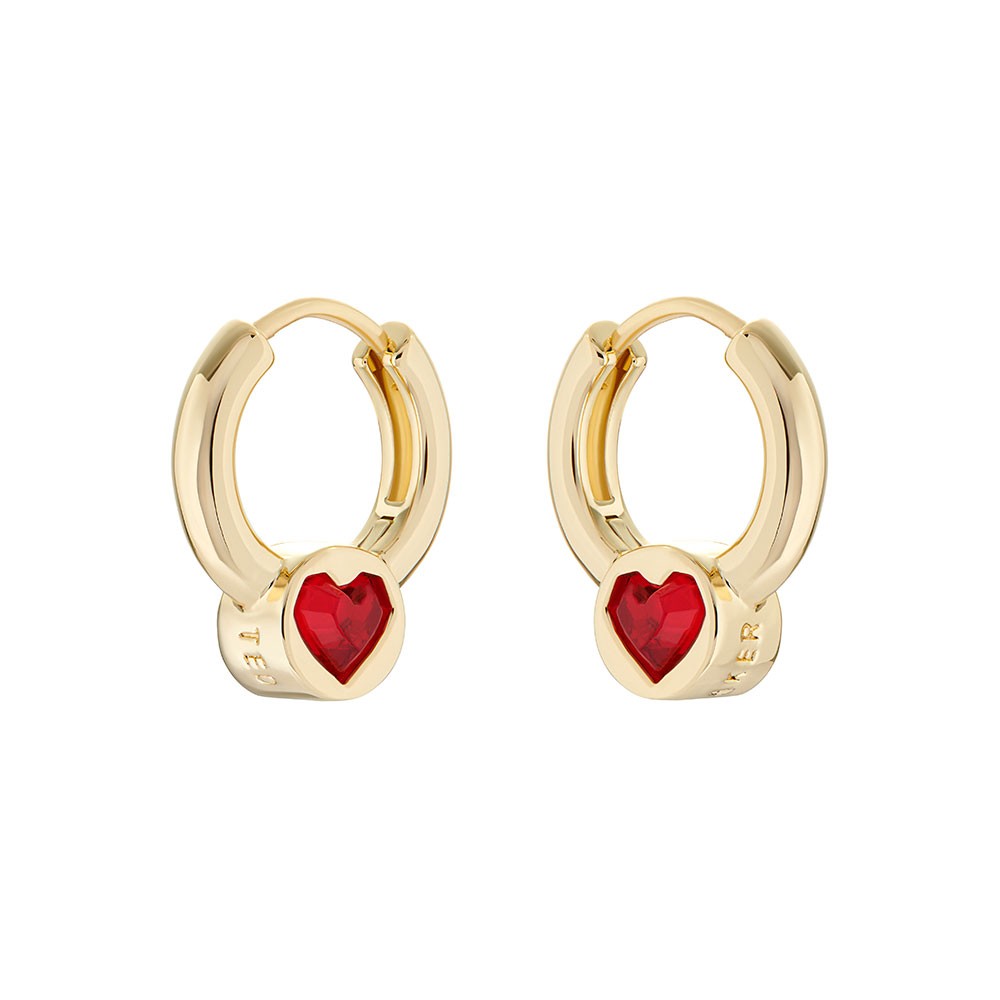 ted baker heart huggie earrings