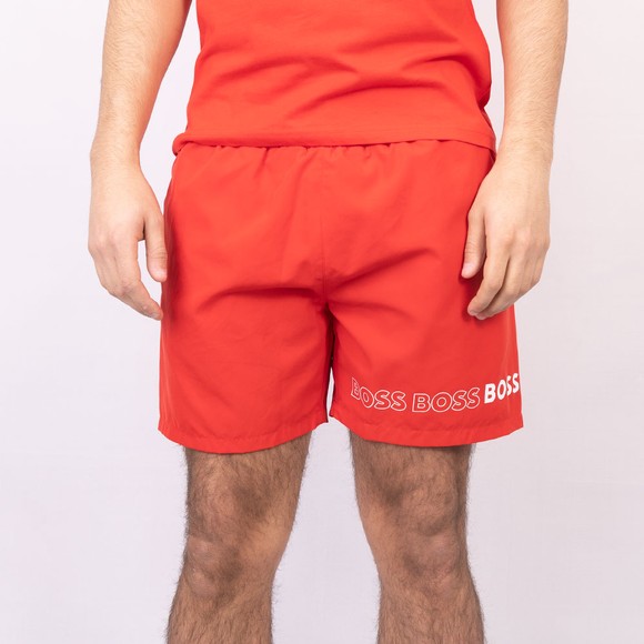 BOSS Bodywear Mens Red Dolphin Swim Short main image