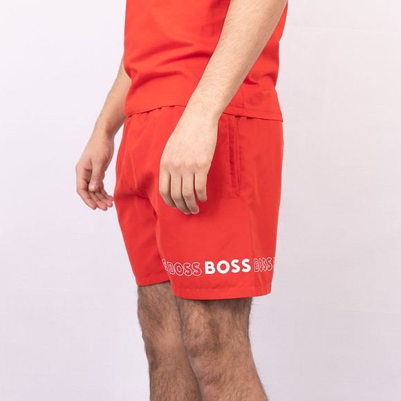 BOSS Bodywear Mens Red Dolphin Swim Short main image