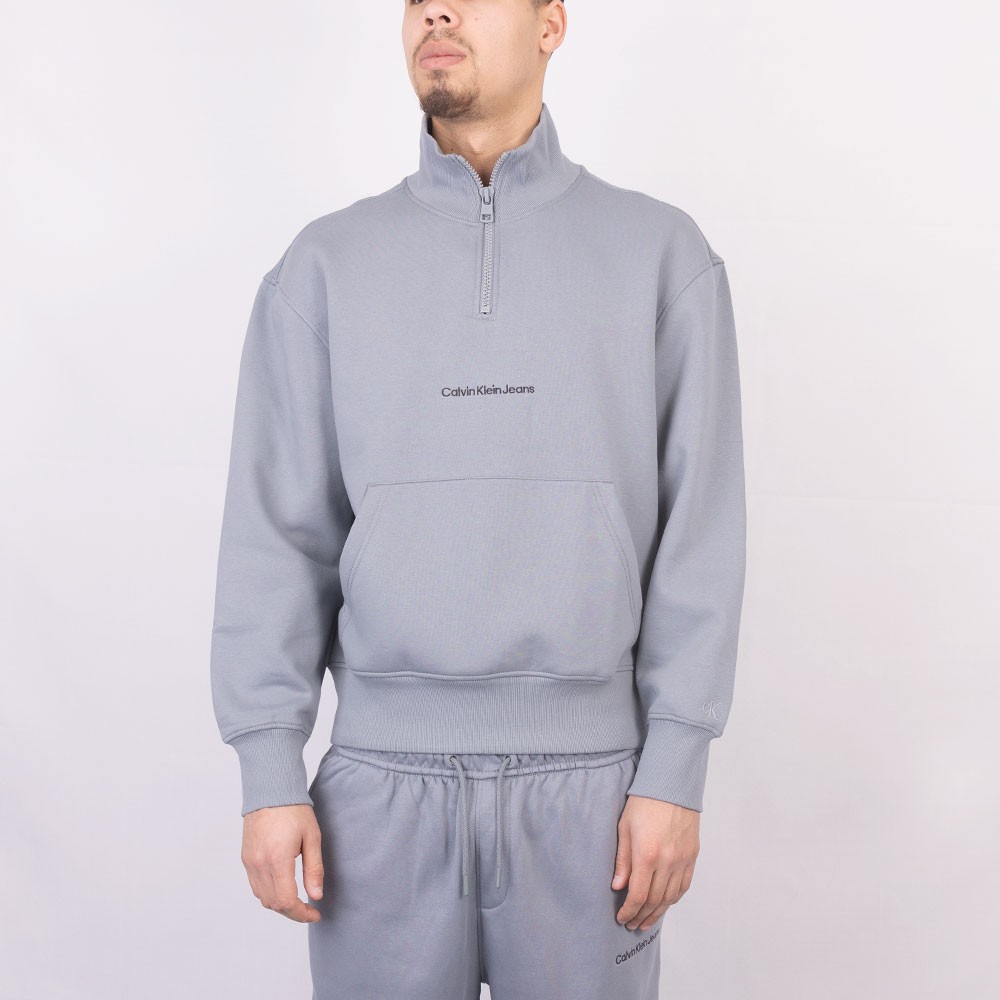 Calvin Klein Jeans Institutional Half Zip Sweatshirt | Masdings