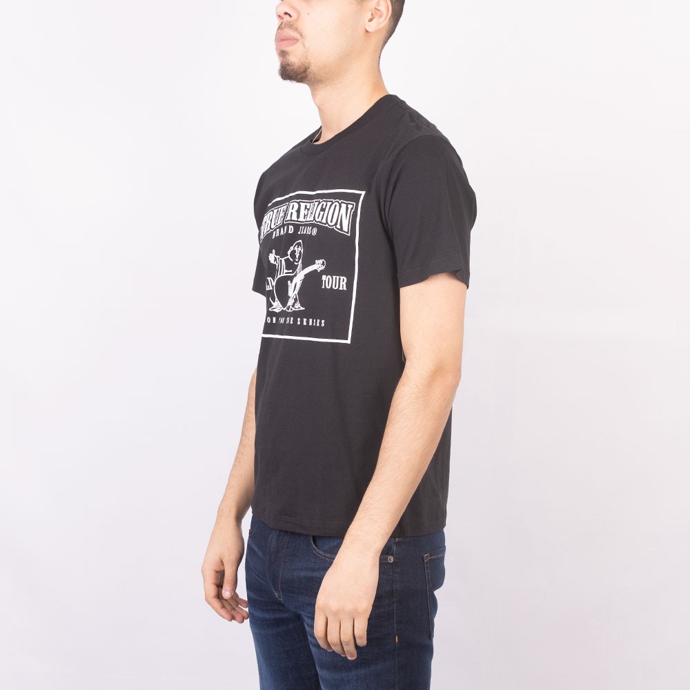 True Religion Square Buddha Logo T-Shirt | Oxygen Clothing