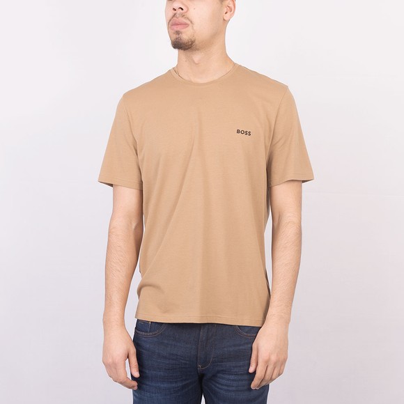 BOSS Bodywear Mens Brown Basic Logo T Shirt #2