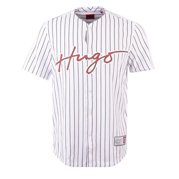 HUGO Mens White Ebase Jersey Shirt