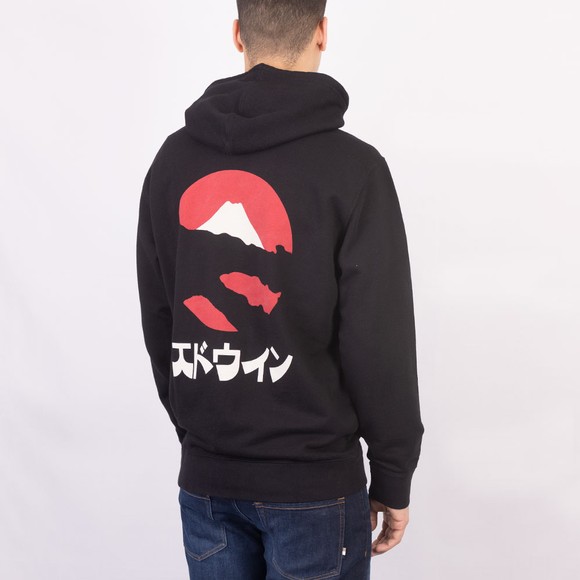 Edwin Mens Black Kamifuji Hoody main image