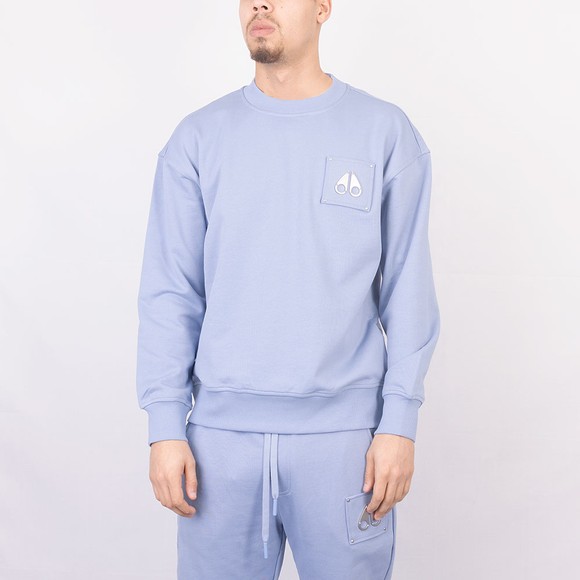 Moose Knuckles Mens Blue Brooklyn 2 Crew Sweatshirt #2