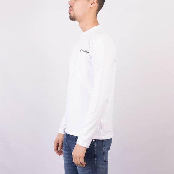 berghaus Mens White Dean Street Kanchenjunga Static L/S t-shirt #4
