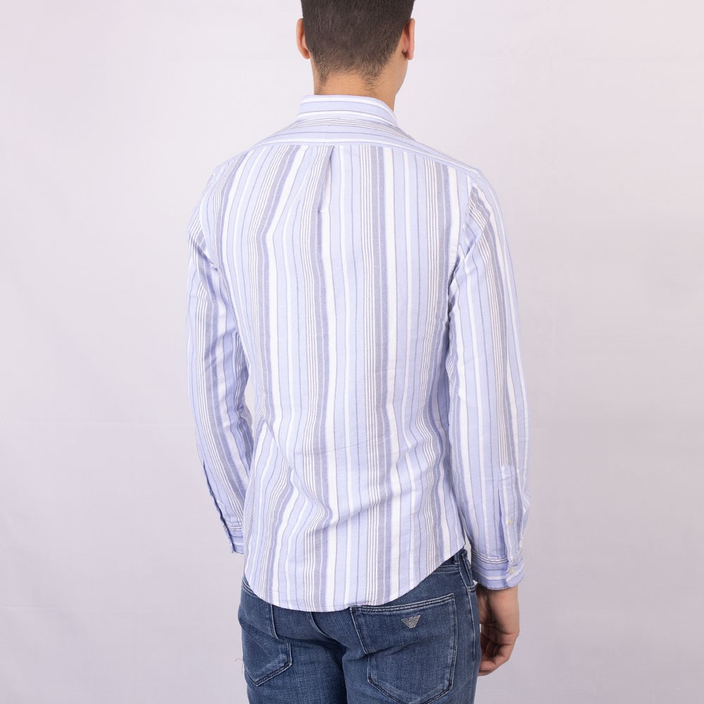 JANEO British Apparel Men's Long Sleeve Stripe Oxford Shirt – The Kensington, Buy Single Or 2-Pack, Button Closure