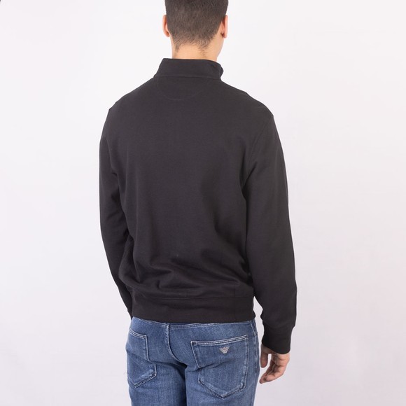 Polo Ralph Lauren Mens Black Luxury Jersey Half Zip Sweatshirt #4