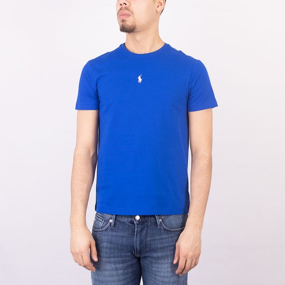 Polo Ralph Lauren Mens Blue Slim Fit Centre Logo T Shirt #2